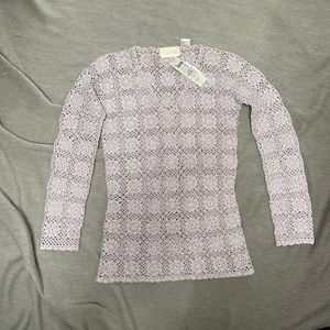 Caché Crochet Knit Top